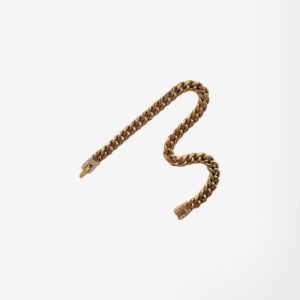Pulsera Cubana 6 mm – Zircón (Baño 18K)
